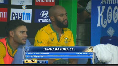 IND vs SA 2022, 1ST T20I: Temba Bavuma Wicket