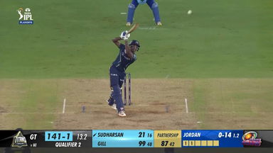 Q2: GT vs MI – Sai Sudharsan Six