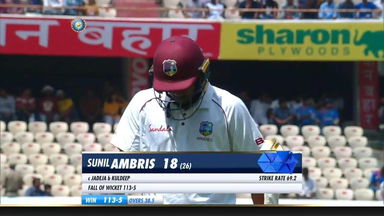 IND vs WI 2018, 2nd Test Day 1: Sunil Ambris Wicket