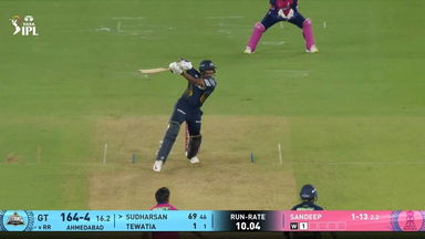 IPL 2025 M23: GT vs RR - Sai Sudharsan Six