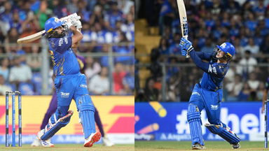 Sumptous Strokes! Rohit, Rickelton flex their muscles