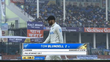IND vs NZ 2021, 1st Test, Day 5: Tom Blundell Wicket