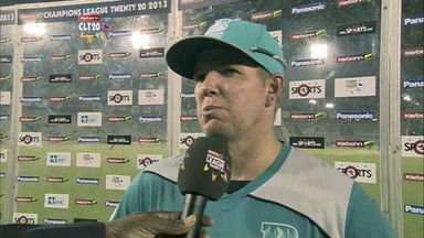 CLT20 2013 M6: TTN vs BRI   –   Interview – James Hopes
