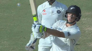 India vs NZ 2016, 3rd Test day 4: Mitchell Santner six