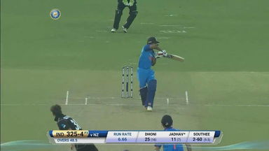 IND vs NZ 2017, 3rd ODI: Kedar Jadhav Six
