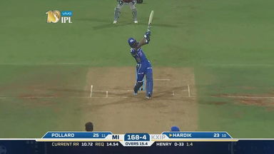 M51: MI vs KXIP – Hardik Pandya Six