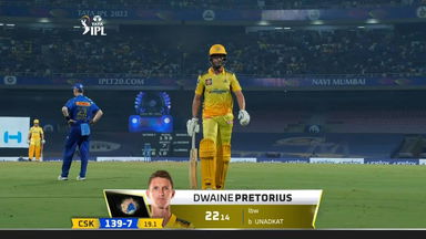 M33: MI vs CSK – Dwaine Pretorius Wicket