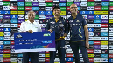 M35: GT vs MI – Man of the Match – Abhinav Manohar