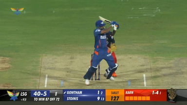 M43: LSG vs RCB – Krishnappa Gowtham Six