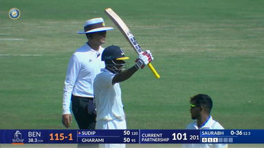 Ranji Trophy 2024/25, Uttar Pradesh vs Bengal: Sudip Kumar Gharami steadies the ship with 90(161)