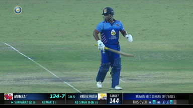 Syed Mushtaq Ali Trophy 2022 Final : 4, 6, 4: Sarfaraz Khan turns the tide in the penultimate over