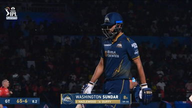 IPL 2026 Q1: RCB vs GT - Washington Sundar Wicket