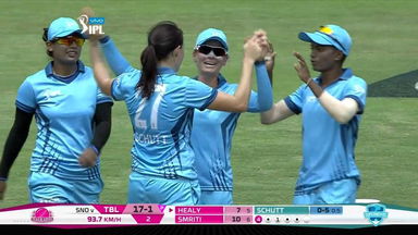 Trailblazers vs Supernovas – Fall of Wickets