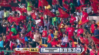 M35: RCB vs RR –  Yuvraj Singh Six