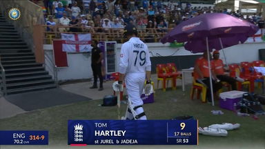 IND vs ENG 2024, 3RD Test: Tom Hartley Wicket