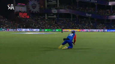 Excellent Grab: Stubbs takes a fine catch to dismiss rampant Head