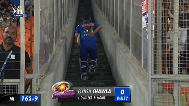 Q2: GT vs MI – Piyush Chawla Wicket