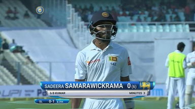 IND vs SL 2017, 1st Test Day 5: Sadeera Samarawickrama Wicket