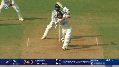 IND vs NZ 2024, 3rd Test: Will Young Six