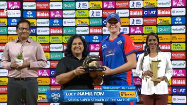 Sierra Super Striker of the Match: Match 11, Delhi Capitals vs Royal Challengers Bengaluru, WPL 2026: Lucy Hamilton