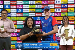 Sierra Super Striker of the Match: Match 11, Delhi Capitals vs Royal Challengers Bengaluru, WPL 2026: Lucy Hamilton