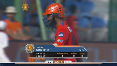 M53: GL vs SRH – Dinesh Karthik Wicket