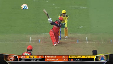 M17: CSK vs SRH – Abhishek Sharma Six