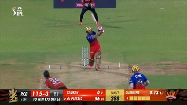 M30: RCB vs SRH – Faf Du Plessis Six