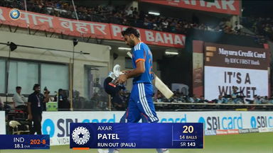 IND vs WI 2026, 3rd T20I: Axar Patel Wicket