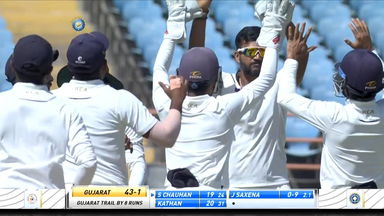 Ranji Trophy 2021-22, Gujarat v Kerala: Gujarat 2nd Innings Fall of Wickets