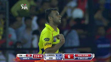 M49: DD vs CSK – Albie Morkel Wicket