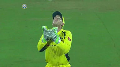 IND vs AUS 2017, 2nd T20I: Kuldeep Yadav Wicket