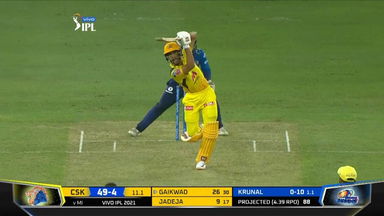 M30: CSK vs MI – Ruturaj Gaikwad Six