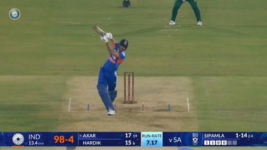 IND vs SA 2025, 1st T20I: Axar Patel Six