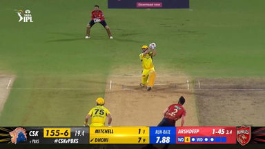 M49: CSK vs PBKS – MS Dhoni Six
