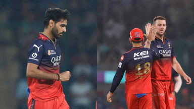 Cleaned up! Hazlewood, Bhuvneshwar rattle the stumps