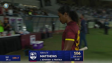 IND-W vs WI-W 2024, 2nd ODI: Hayley Matthews Wicket