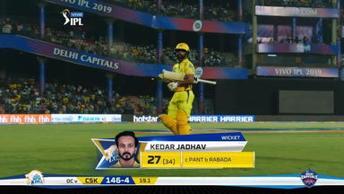 M05: DC vs CSK – Kedar Jadhav Wicket