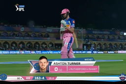M40: RR vs DC – Ashton Turner Wicket
