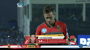 M53: RR vs RCB – Tim Southee Wicket