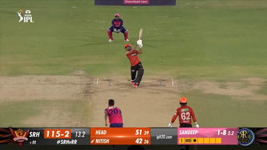 M50: SRH vs RR – Nitish Reddy Six