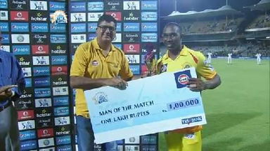 M28: CSK vs KKR – Man of the Match – Dwayne Bravo
