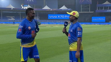 'Champion' Bravo and Rayudu relive CSK's Sharjah win