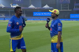 'Champion' Bravo and Rayudu relive CSK's Sharjah win