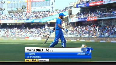 IND vs AUS 2020, 1st ODI: Virat Kohli Wicket
