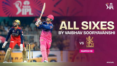 All 7 Sixes hit by Vaibhav Sooryavanshi vs RCB