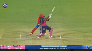 IPL 2025 M32: DC vs RR - Sanju Samson Six