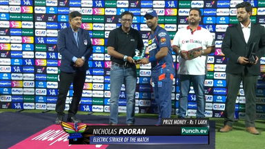 M11: LSG vs PBKS – Punch.ev Electric Striker of the Match – Nicholas Pooran