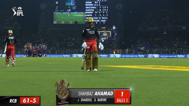 M09: KKR vs RCB – Shahbaz Ahmed Wicket