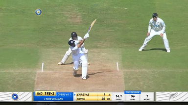 IND vs NZ 2021, 2nd Test, Day 3: Shreyas Iyer Six
